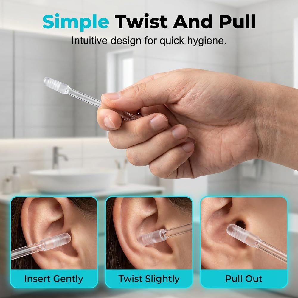 🥳2026 HOT SALE🥳💞50K+ SOLD!🧏♂️🌿 50% OFF! Reusable Earwax Remover – Soft adhesive tip, no cotton mess. Simple & gentle for seniors. Keep ears clean & comfortable. 🤲💚