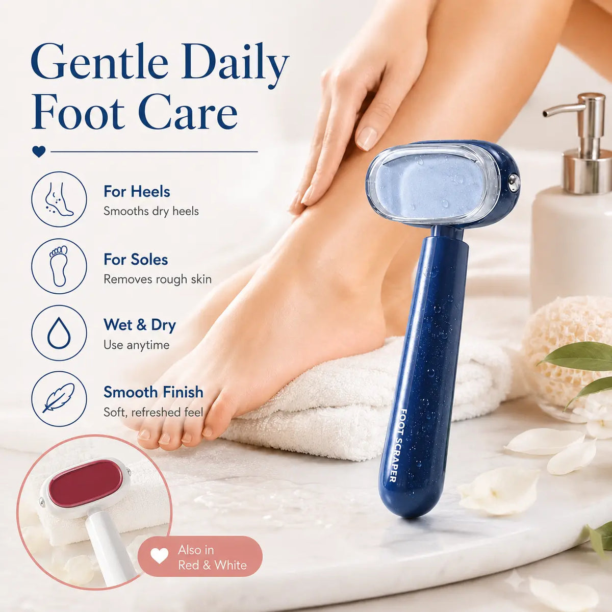 Double-Sided Foot Scraper for Callus Removal