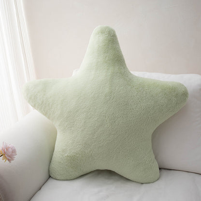 Star-Shaped Plush Pillow
