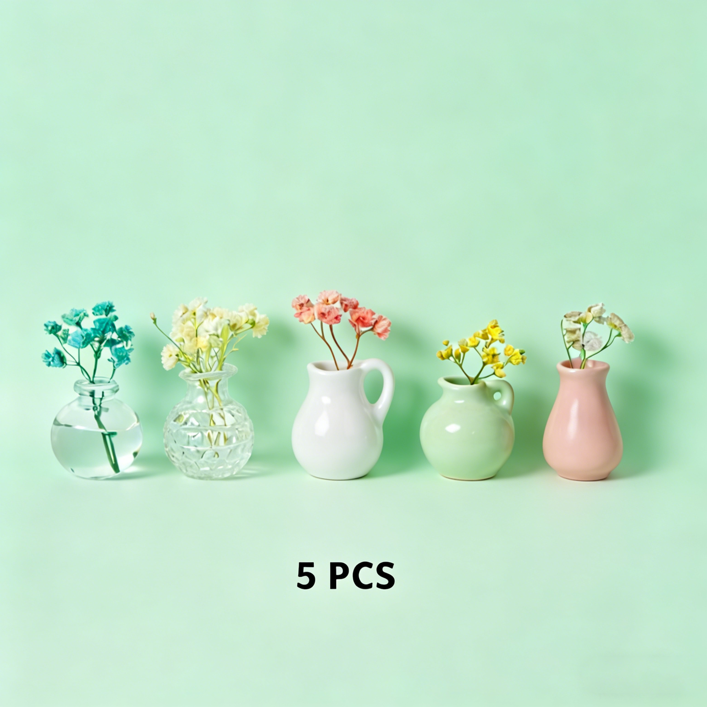 🌸 Mini Magnetic Vase – Fridge Decor