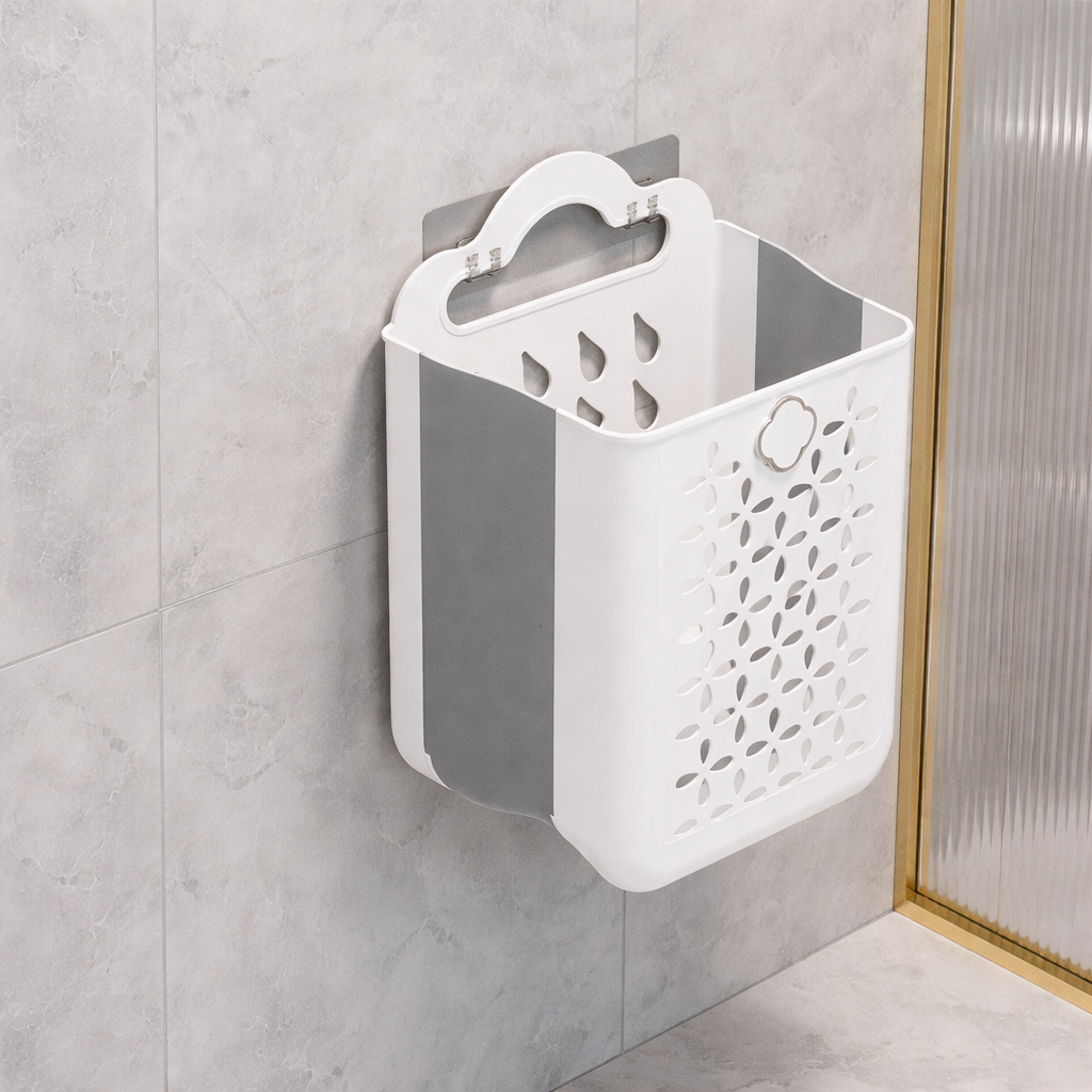 Foldable Wall-Mounted Laundry Basket