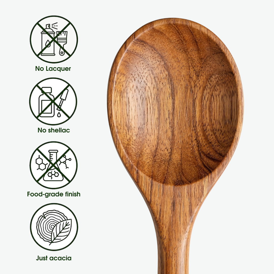 7-Piece Acacia Wood Utensil Set