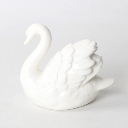 Ceramic Swan Figurine