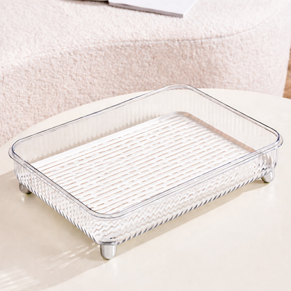 Transparent Cup Storage Tray