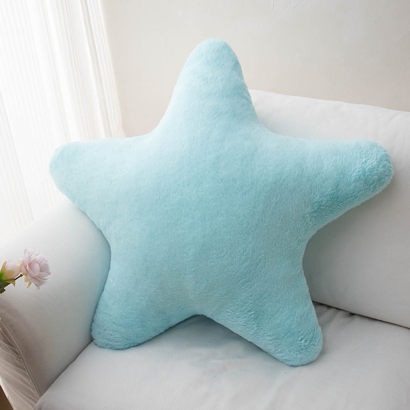 Star-Shaped Plush Pillow