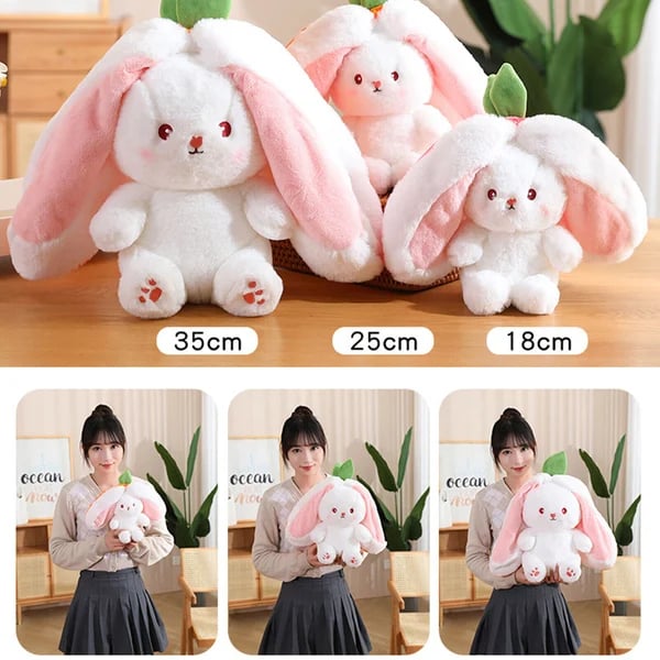 49% OFF 🐰 Easter Early Sale! Strawberry Bunny Plush – Cute Fruit Doll Gift