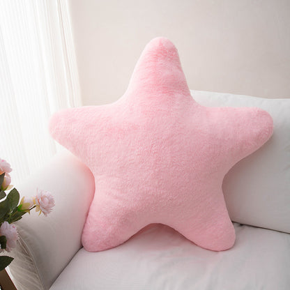 Star-Shaped Plush Pillow