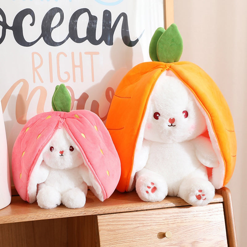 49% OFF 🐰 Easter Early Sale! Strawberry Bunny Plush – Cute Fruit Doll Gift