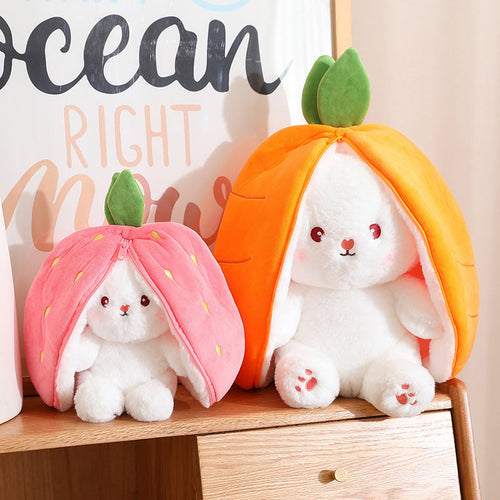 49% OFF 🐰 Easter Early Sale! Strawberry Bunny Plush – Cute Fruit Doll Gift