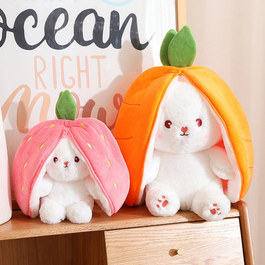 49% OFF 🐰 Easter Early Sale! Strawberry Bunny Plush – Cute Fruit Doll Gift