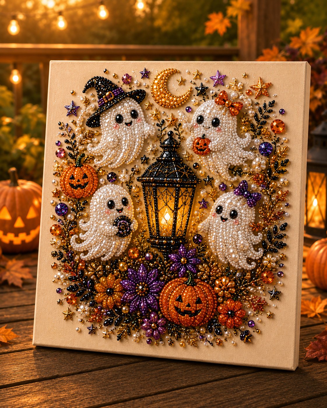 🎃 57% OFF Early Halloween Special | 👻 Halloween Pearl Art DIY Kit — Turn Tiny Pearls Into Spooky-Cute Magic