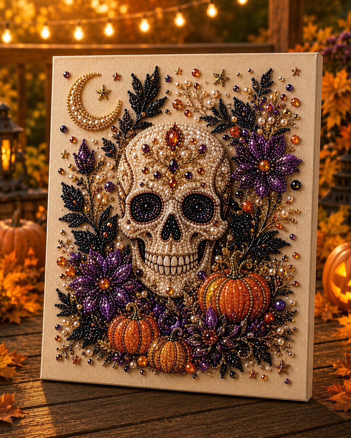 🎃 57% OFF Early Halloween Special | 👻 Halloween Pearl Art DIY Kit — Turn Tiny Pearls Into Spooky-Cute Magic