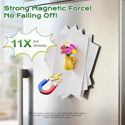 🌸 Mini Magnetic Vase – Fridge Decor