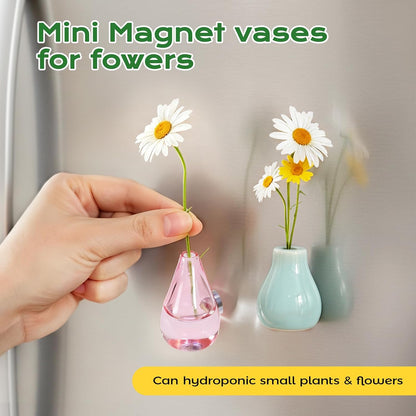 🌸 Mini Magnetic Vase – Fridge Decor