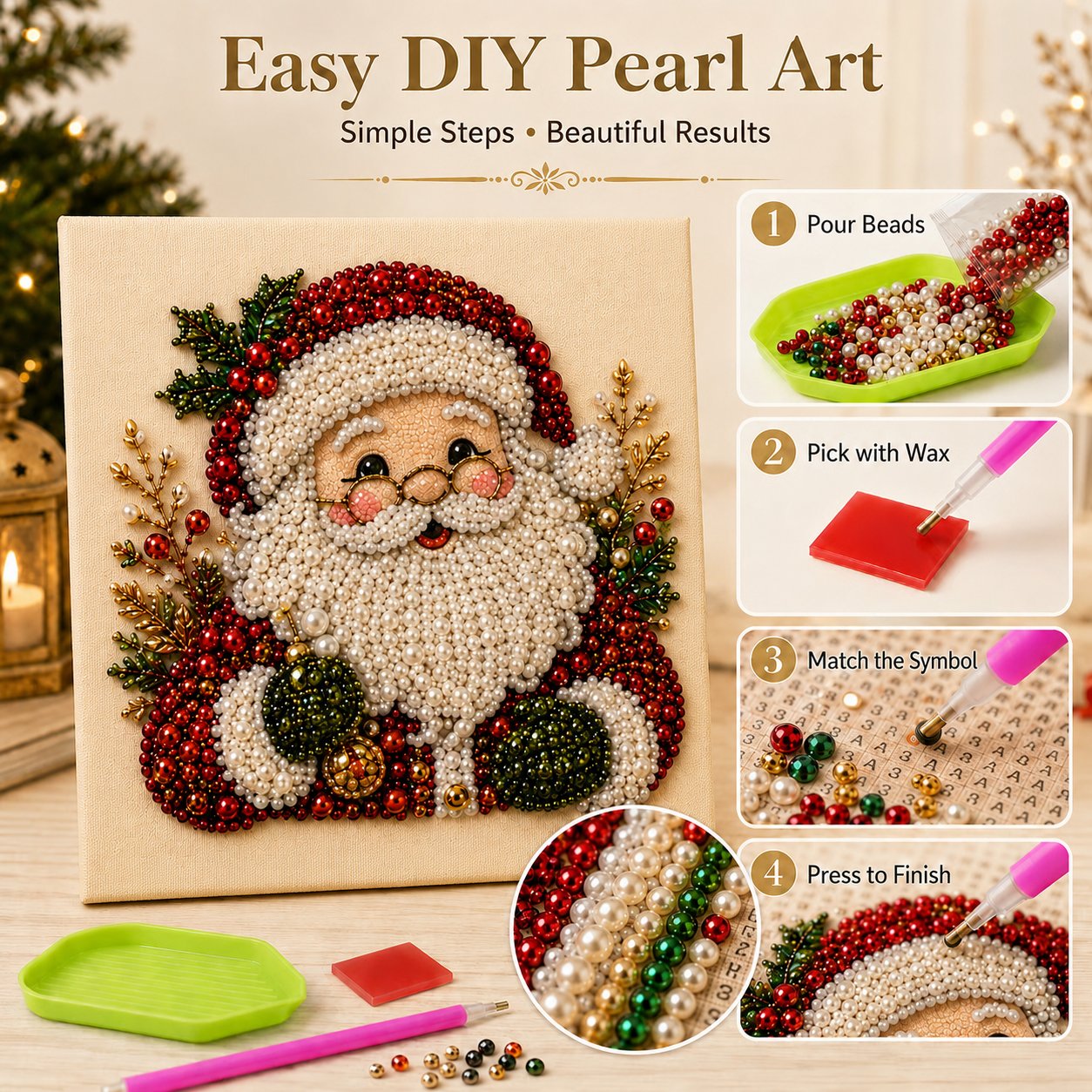 🎃 57% OFF Early Halloween Special | 👻 Halloween Pearl Art DIY Kit — Turn Tiny Pearls Into Spooky-Cute Magic
