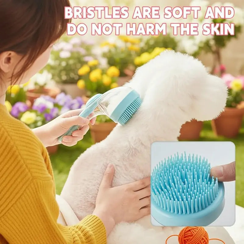 Pet Bath Brush PetScrubFlow