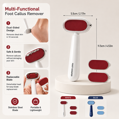 Double-Sided Foot Scraper for Callus Removal