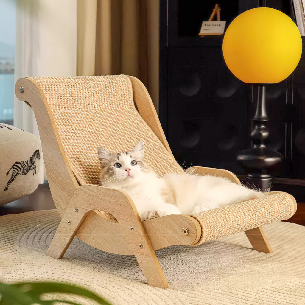 Cat Lounge Chair for Scratching & Relaxing