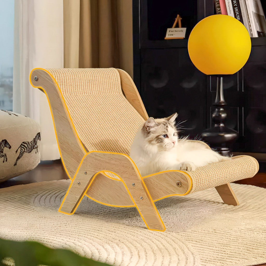 Cat Lounge Chair for Scratching & Relaxing