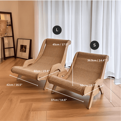 Cat Lounge Chair for Scratching & Relaxing