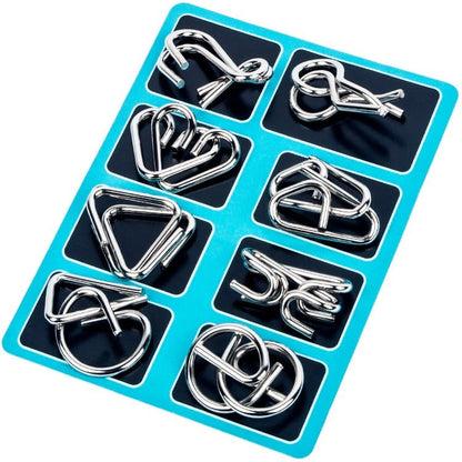 24-Piece Metal Brain Puzzle Set