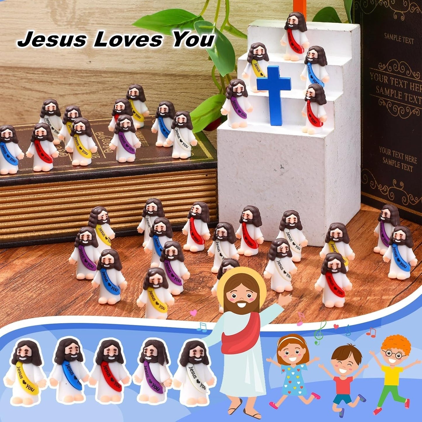 Easter Mini Jesus “Jesus Loves You” Pocket Figures
