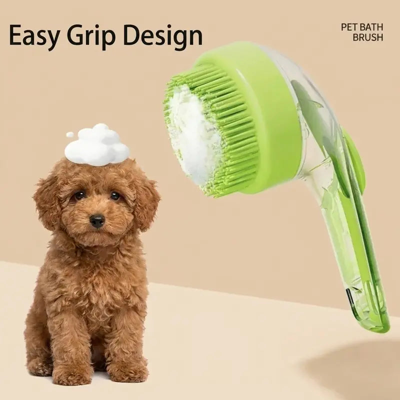 Pet Bath Brush PetScrubFlow