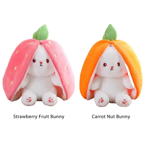 49% OFF 🐰 Easter Early Sale! Strawberry Bunny Plush – Cute Fruit Doll Gift