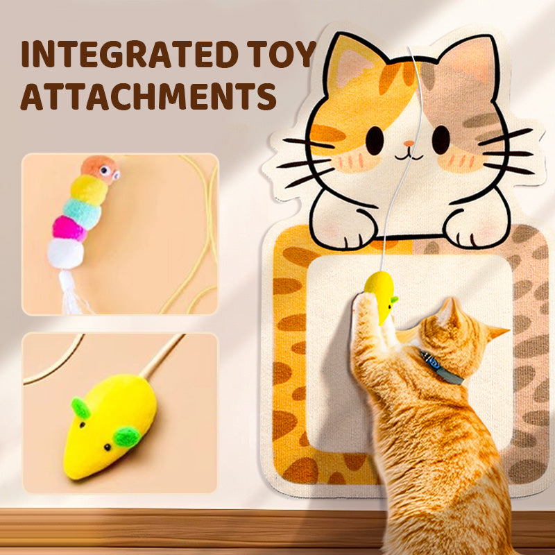 🐱No-Drill Cat Wall Scratcher – Fun & Easy