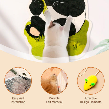 🐱No-Drill Cat Wall Scratcher – Fun & Easy